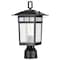 Nuvo Cove Neck Outdoor Small Post Lantern 1 Light Textured Black Finish 60/5956 - alternate 2